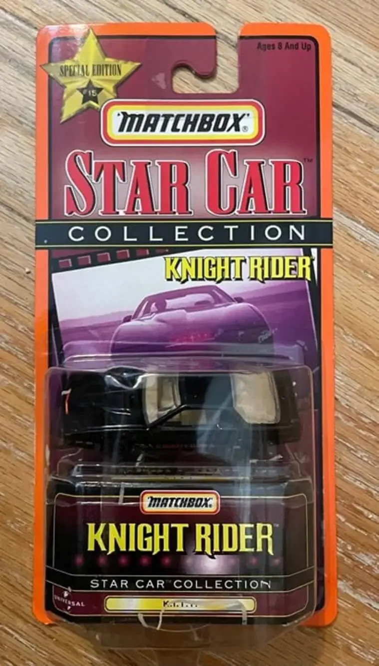NEW MATCHBOX Star Car Collection KNIGHT RIDER KITT 1998 Mattel MINT Clear Bubble
